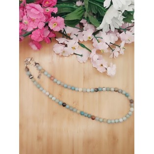 Natural Amazonite Necklace - 6mm